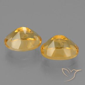 Gemas de Citrino Naranja dorado intenso natural de 5.17 ct, Ovalada, VVS