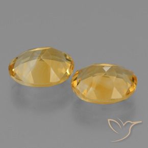 Gemas de Citrino Dorado natural de 4.63 ct, Ovalada, VVS