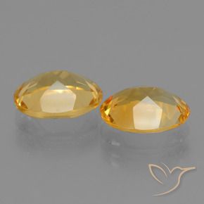 Gemas de Citrino Dorado natural de 4.35 ct, Ovalada, VVS-VS