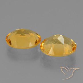 Gemas de Citrino Dorado medio natural de 4.37 ct, Ovalada, VVS-VS