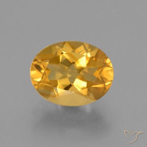 2.44ct Natural Naranja dorado intenso Citrino, Ovalada, VVS