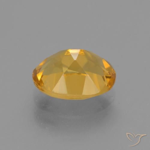 Citrino Naranja dorado intenso natural de 2.44 ct, Ovalada, VVS