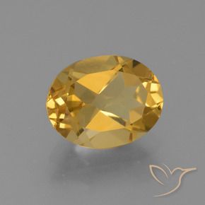 Citrino Naranja dorado intenso natural de 2.42 ct, Corte Óvalo, VS