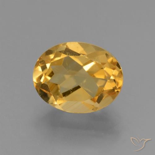 2.81ct Natural Naranja dorado intenso Citrino, Ovalada, VVS-VS