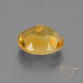 Citrino Dorado naranja intenso natural de 2.35 ct, Ovalada, VVS