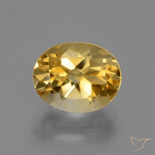 2.54ct Natural Dorado Citrino, Ovalada, VVS