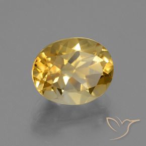 Citrino Dorado natural de 2.54 ct, Ovalada, VVS
