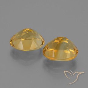 Gemas de Citrino Dorado oscuro natural de 5.00 ct, Ovalada, VVS-VS