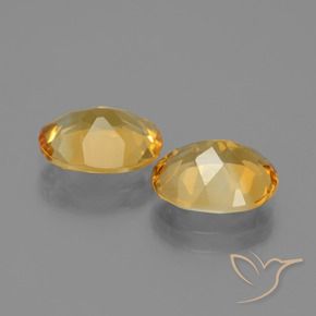 Gemas de Citrino Dorado naranja oscuro natural de 3.85 ct, Ovalada, VVS-VS