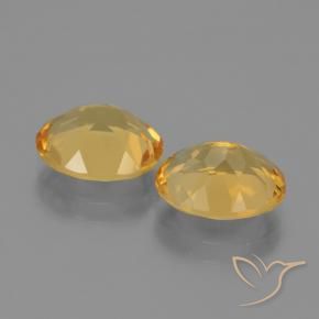 Gemas de Citrino Naranja dorado intenso natural de 4.44 ct, Ovalada, VVS-VS
