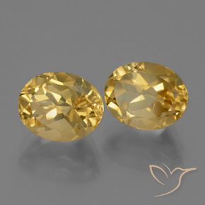 Gemas de Citrino Naranja dorado intenso natural de 5.89 ct, Ovalada, VVS