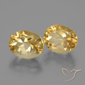 Gemas de Citrino Naranja dorado intenso natural de 5.59 ct, Ovalada, VVS