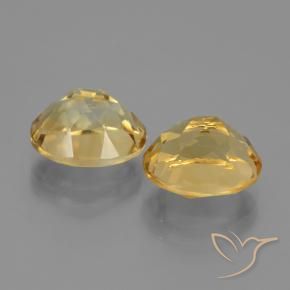Gemas de Citrino Naranja dorado intenso natural de 5.59 ct, Ovalada, VVS