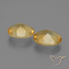 Gemas de Citrino Dorado oscuro medio natural de 4.09 ct, Ovalada, VVS-VS