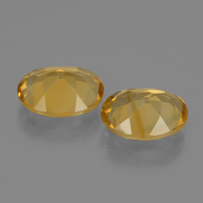 Gemas de citrino dorado natural de 4,05 ct, corte óvalo, VVS-VS