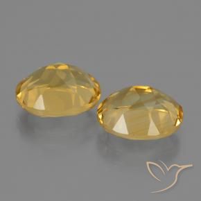 Gemas de Citrino Dorado oscuro medio natural de 5.06 ct, Ovalada, VS