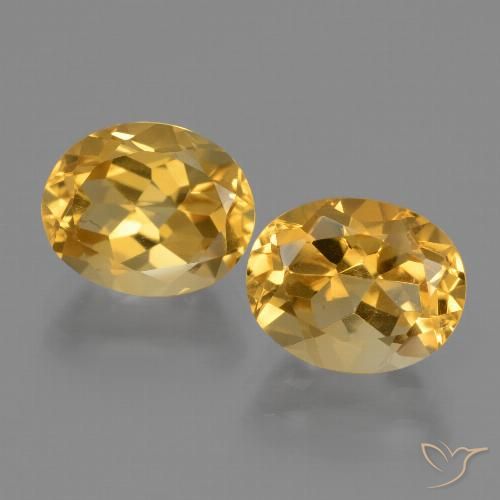 5.11ctw Natural Dorado oscuro Citrino, Ovalada, VVS-VS