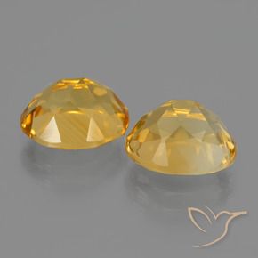 Gemas de Citrino Dorado oscuro natural de 5.11 ct, Ovalada, VVS-VS
