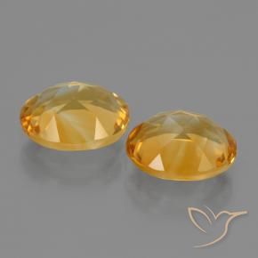 Gemas de Citrino Dorado claro medio natural de 4.81 ct, Ovalada, VVS-VS