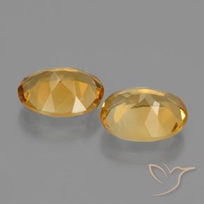Gemas de Citrino Naranja dorado intenso natural de 4.20 ct, Ovalada, VVS-VS