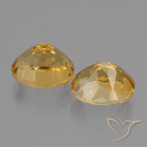 Gemas de Citrino Naranja dorado intenso natural de 5.49 ct, Ovalada, VVS