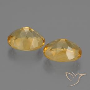 Gemas de Citrino Dorado oscuro medio natural de 4.65 ct, Ovalada, VS