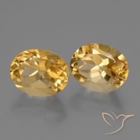 Gemas de Citrino Naranja dorado intenso natural de 5.63 ct, Ovalada, VVS