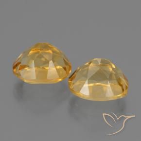 Gemas de Citrino Naranja dorado intenso natural de 5.63 ct, Ovalada, VVS