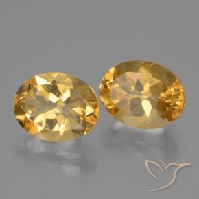 Gemas de Citrino Naranja dorado intenso natural de 5.03 ct, Ovalada, VVS-VS