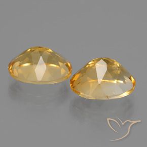 Gemas de Citrino Naranja dorado intenso natural de 5.03 ct, Ovalada, VVS-VS