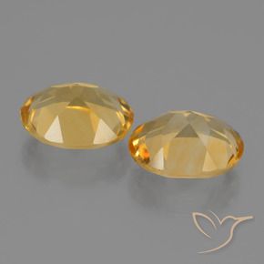 Gemas de Citrino Dorado natural de 4.58 ct, Ovalada, VVS-VS