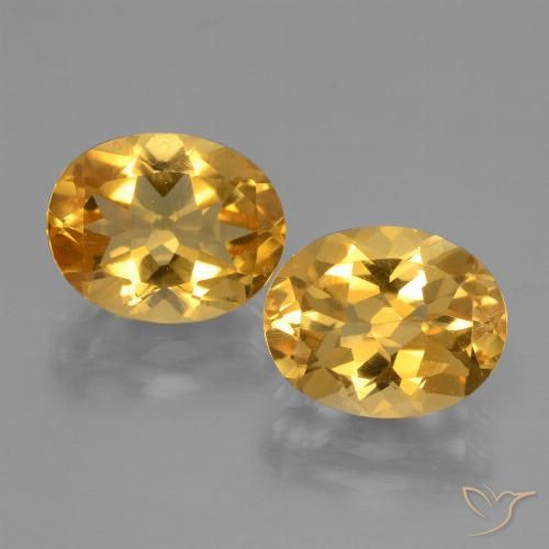 5.21ctw Natural Dorado oscuro medio Citrino, Ovalada, VVS-VS