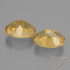 Gemas de Citrino Dorado oscuro medio natural de 5.21 ct, Ovalada, VVS-VS