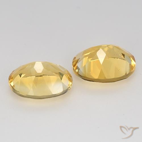 Gemas de Citrino Naranja dorado natural de 4.70 ct, Ovalada, VVS-VS