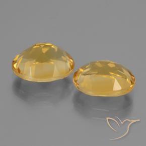 Gemas de Citrino Naranja dorado intenso natural de 4.97 ct, Ovalada, VVS-VS