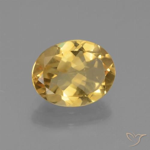 2.07ct Natural Naranja dorado Citrino, Ovalada, VVS-VS