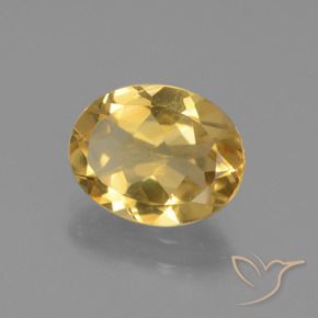 Citrino Naranja dorado natural de 2.07 ct, Ovalada, VVS-VS