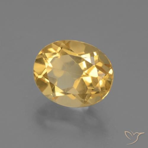 Citrino Dorado natural de 2.48 ct, Ovalada, VS