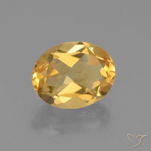 2.38ct Natural Dorado oscuro medio Citrino, Ovalada, VVS-VS