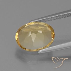 Citrino Naranja dorado natural de 2.10 ct, Ovalada, VS