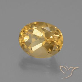 Citrino Dorado natural de 2.56 ct, Ovalada, VVS-VS