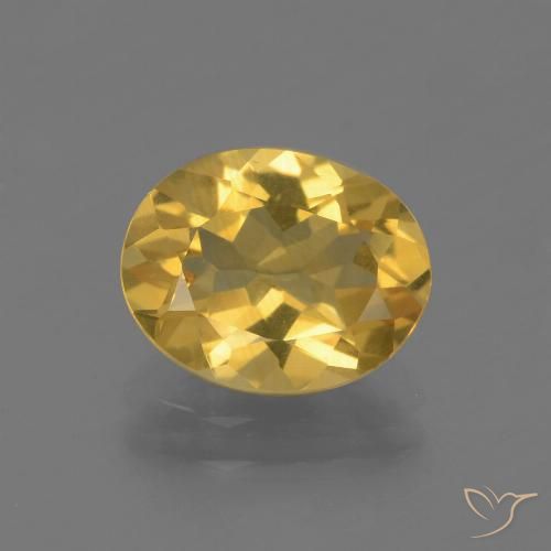 2.15ct Natural Dorado Citrino, Ovalada, VVS-VS