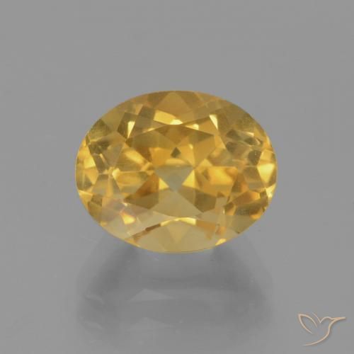 2.98ct Natural Dorado medio Citrino, Ovalada, VVS