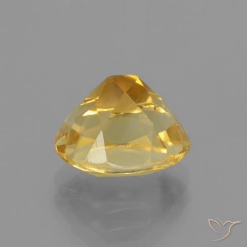 Citrino Dorado medio natural de 2.98 ct, Ovalada, VVS