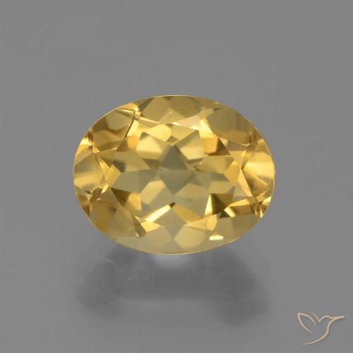 2.63ct Natural Naranja dorado Citrino, Ovalada, VVS-VS