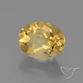 Citrino Naranja dorado natural de 2.63 ct, Ovalada, VVS-VS
