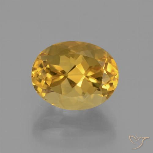 2.78ct Natural Dorado oscuro Citrino, Ovalada, VVS-VS