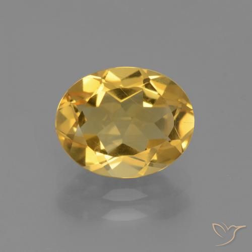 2.24ct Natural Dorado claro medio Citrino, Ovalada, VVS