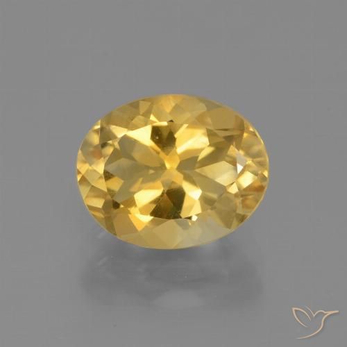 2.34ct Natural Dorado claro Citrino, Ovalada, VVS-VS