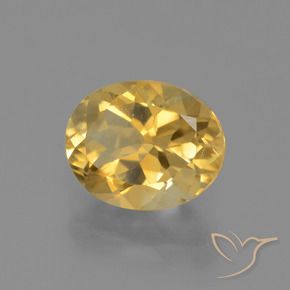 Citrino Dorado claro natural de 2.34 ct, Ovalada, VVS-VS